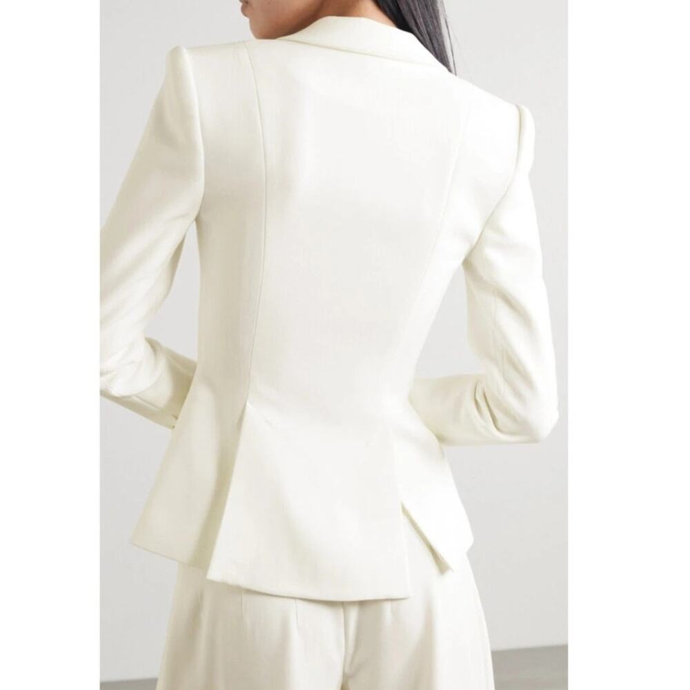 NEW STAUD Carson Paneled Stretch-Crepe Blazer Size Medium - Picture 2 of 12